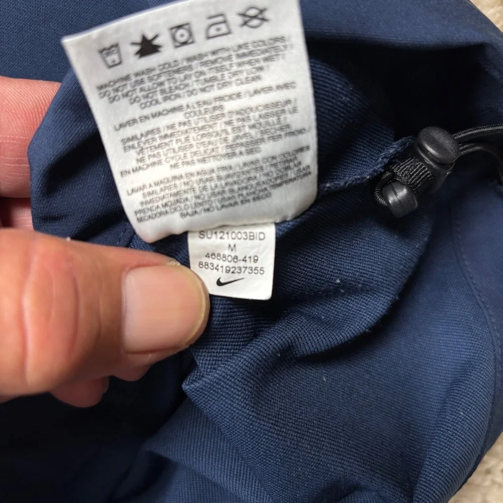 Nike Los Angeles Chargers Quarter Zip Pullover Mens Medium Navy Blue NFL Dri-Fit